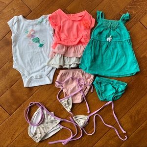 Newborn bundle, 7 pieces in lot, bikini, sets